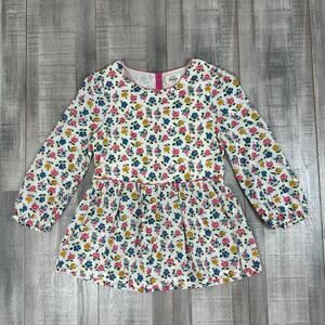 Mini Boden Top Shirt Dop Waist Girls Youth 11-12 Printed Floral Spring Summer‎